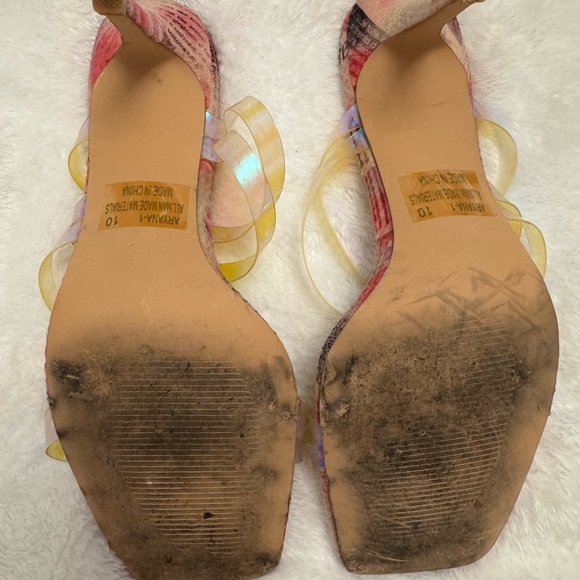 Pink Heels 10 with Iridescent Straps - Picture 7 of 7